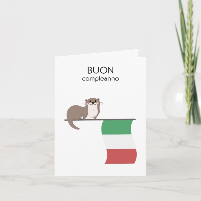 Italian Birthday Card – Buon compleanno (Front)