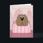 Italian birthday card for daughter cute bulldog pu<br><div class="desc">Italian birthday card for daughter cute bulldog purse pet</div>