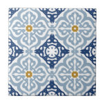 Italian Blue Decorative Ceramic Tile<br><div class="desc">Can be fully customised to suit your needs.
© Gorjo Designs. Made for you via the Zazzle platform. 

// Need help customising your design? Got other ideas? Feel free to contact me (Zoe) directly.</div>