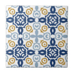 Italian Blue Decorative Vintage Ceramic Tile<br><div class="desc">Can be fully customised to suit your needs.
© Gorjo Designs. Made for you via the Zazzle platform. 

// Need help customising your design? Got other ideas? Feel free to contact me (Zoe) directly.</div>