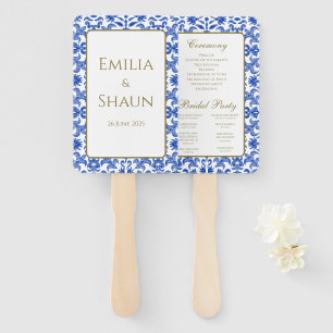 Italian Blue Hand Fan Program