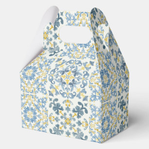 Italian Blue Tile Lemon Favour Box