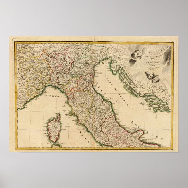 Italian Boarder Coutries Poster (Front)