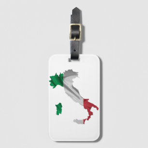 Italian boot luggage tag