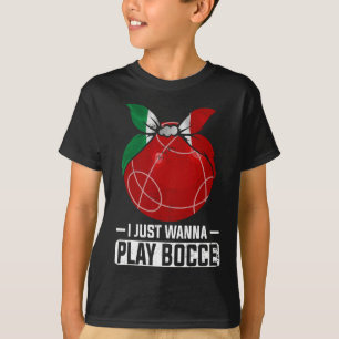 Italian Bowling Game Italy Bocci Player Bocce Byll T-Shirt
