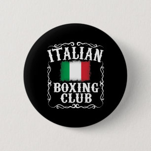 Italian Boxing Club T Shirt Vintage Boxer Italy Fl 6 Cm Round Badge