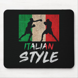 Italian Boxing Style Italy Pride Boxing Mens Boys Mouse Pad
