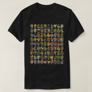 Italian Brainrot 90 Meme Characters T-Shirt