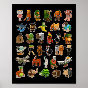 Italian-brainrot Ai Generated Animals Gen Z Men Wo Poster