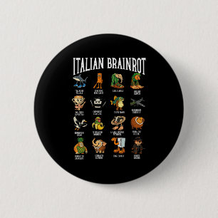 Italian Brainrot Ballerina Ino Character Meme Mix  6 Cm Round Badge