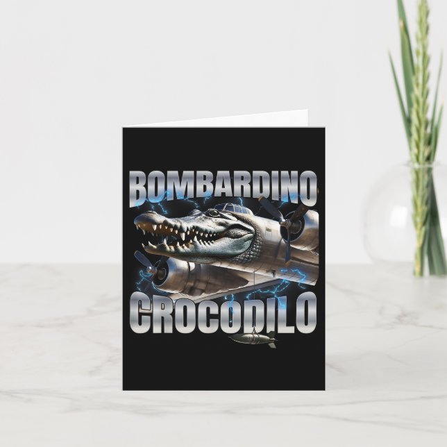 Italian Brainrot Bombardino Crocodilo  Card (Front)