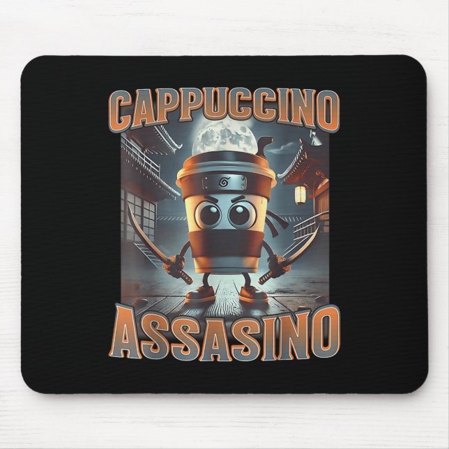 Italian Brainrot Cappuccino Ino  Mouse Pad (Front)