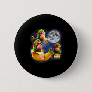 Italian Brainrot Chimpanzini Bananini 3 Moon Weird 6 Cm Round Badge