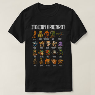 Italian Brainrot Meme Funny Character Art T-Shirt