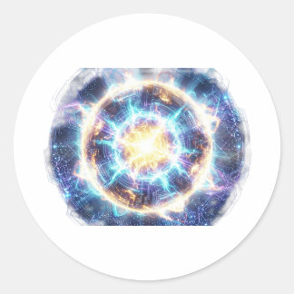 Italian Brainrot Pizza Chaos – Cyberpunk Glitch Me Classic Round Sticker