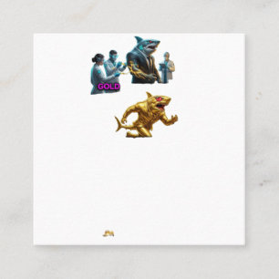 Italian Brainrot Spaghetti Glitch Viral Chaos Me Square Business Card