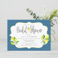 Italian Bridal Shower Citrus Lemon Invitation