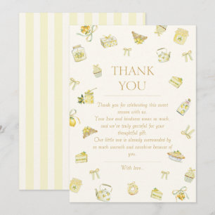 Italian Brunch Party Thank You Card