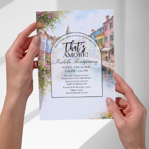 Italian Burano That’s Amore Bridal Shower Invitation
