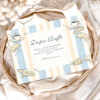 Italian Café Doodle Stripesr Diapper Raffle