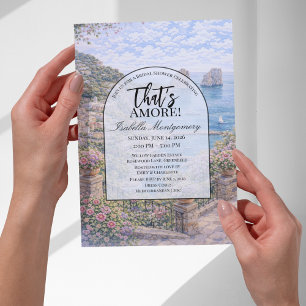 Italian Capri That’s Amore Bridal Shower Invitation