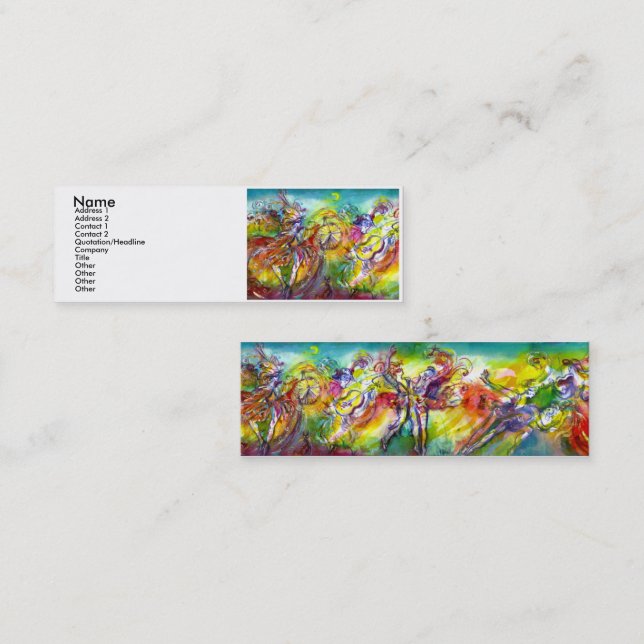 ITALIAN CARNIVAL /Dance ,Music,Theatre Artist Mini Business Card (Front/Back)