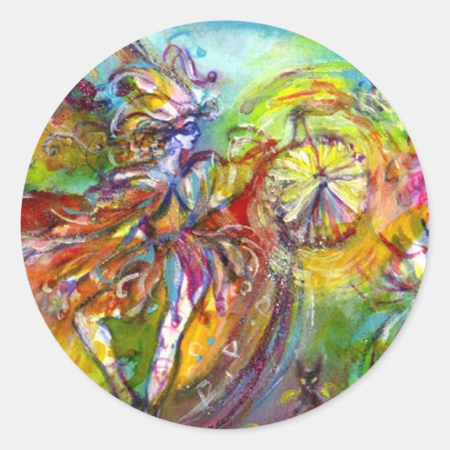 ITALIAN CARNIVAL / Dance,Music,Theatre Classic Round Sticker (Front)