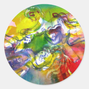 ITALIAN CARNIVAL / Dance,Music,Theatre Classic Round Sticker