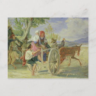 Italian Cart Postcard