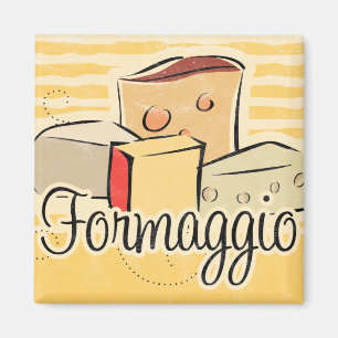 Italian Cheese Kitchen Magnet