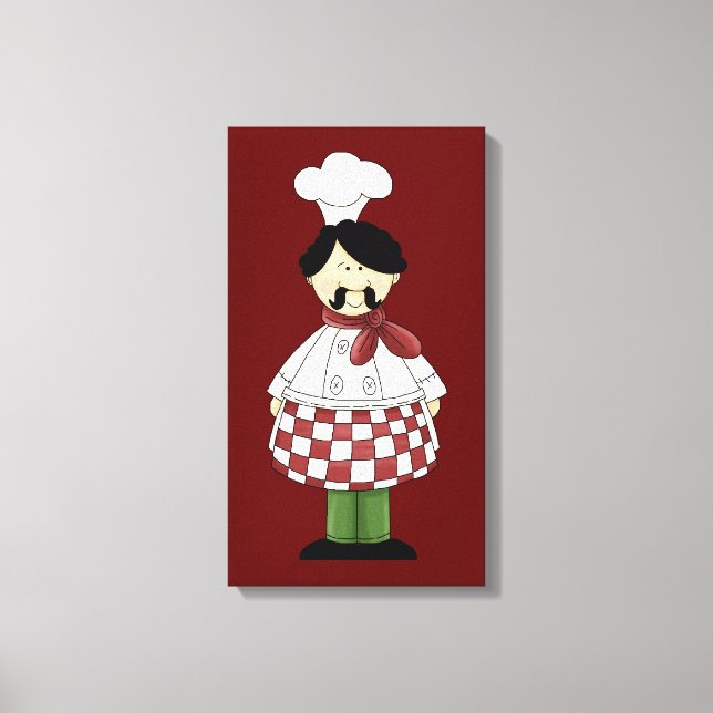 Italian Chef #2 Canvas Print (Front)