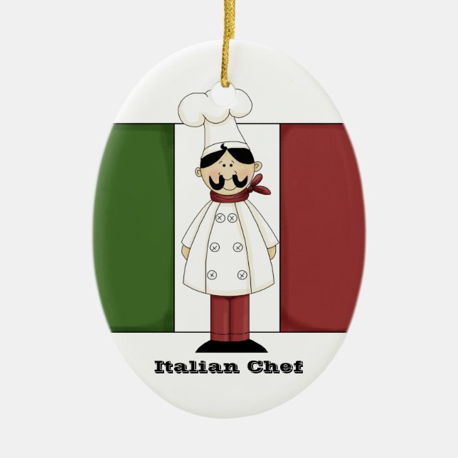 Italian Chef #6 Kitchen Ornament (Front)