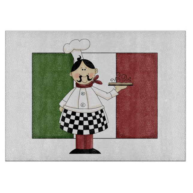 Italian Chef #7 Cutting Board (Front)