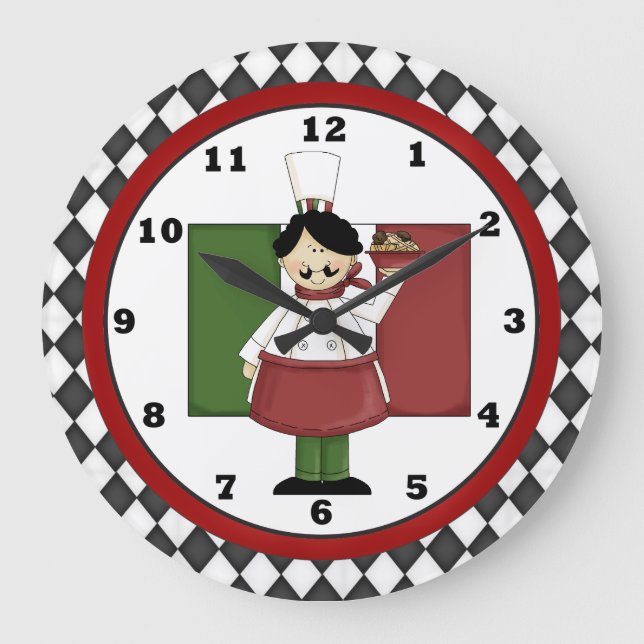 Italian Chef Clock 3 (Front)