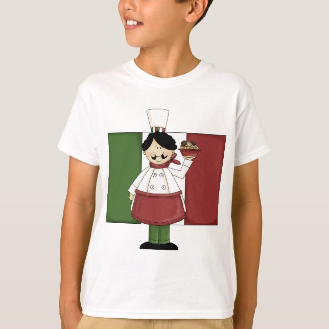 Italian Chef - Customisable T-Shirt (Front)