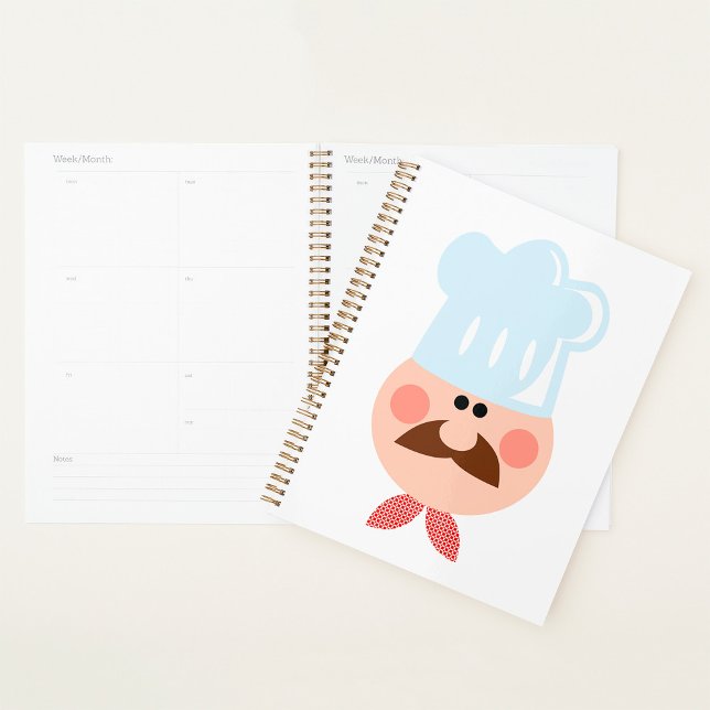 Italian Chef Face with Moustache and Hat Planner (Creator Uploaded)