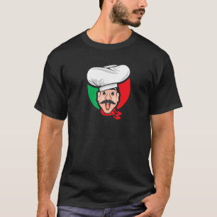 Italian Chef Waiter Italy Pizzeria Food T-Shirt