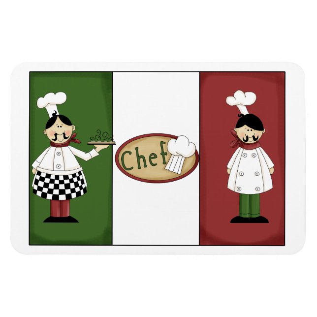 Italian Chefs Premium Magnet (Horizontal)