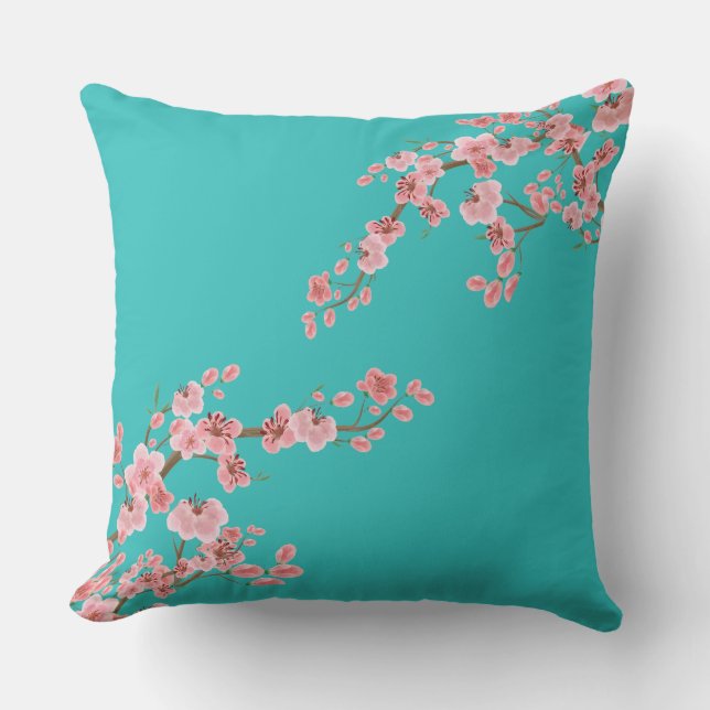 Italian Cherry Blossoms Cushion (Front)