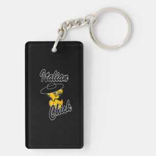 Italian Chick #4 Key Ring