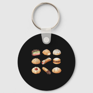 Italian Christmas Cookie Xmas Holiday Men Women Ki Key Ring