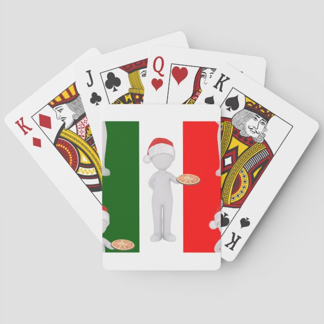 italian christmas playing cards (Back)