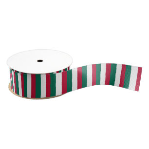 italian christmas stripe ribbon grosgrain ribbon