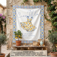 Italian Ciao Bella Fabric Sign Bridal Shower