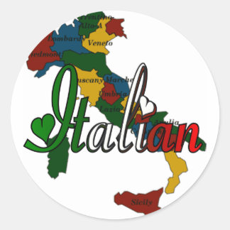 Italian Classic Round Sticker