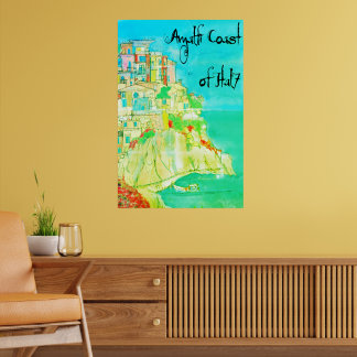 Italian Coast Italy Wall Decor 11" X 14" poster