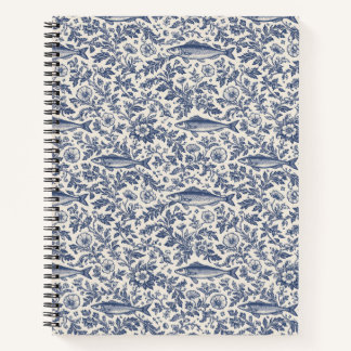 Italian Coastal Sardine Floral Notebook 