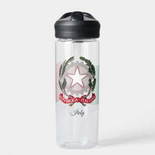 Italian Coat of Arms, Flag, Italy Water Bottle