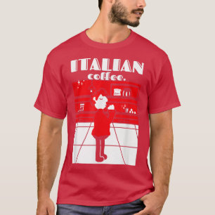 Italian Coffee Espresso Lover Mid Century Modern C T-Shirt