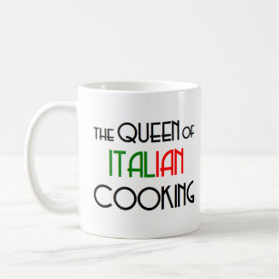 italian cooking queen coffee mug